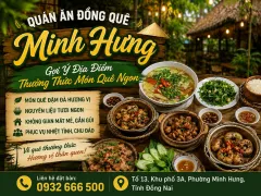Quán Ăn Đồng Quê Minh Hưng – Gợi Ý Địa Điểm Thưởng Thức Món Quê Ngon